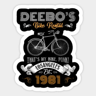 Deebo’s Bike Rentals That’s My Bike Retro Funny Sticker